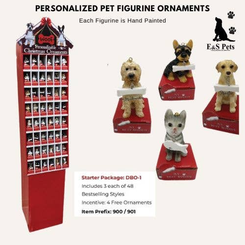E&S Pets - Wholesale Ornament set - Dog Bone Ornament Starter Package