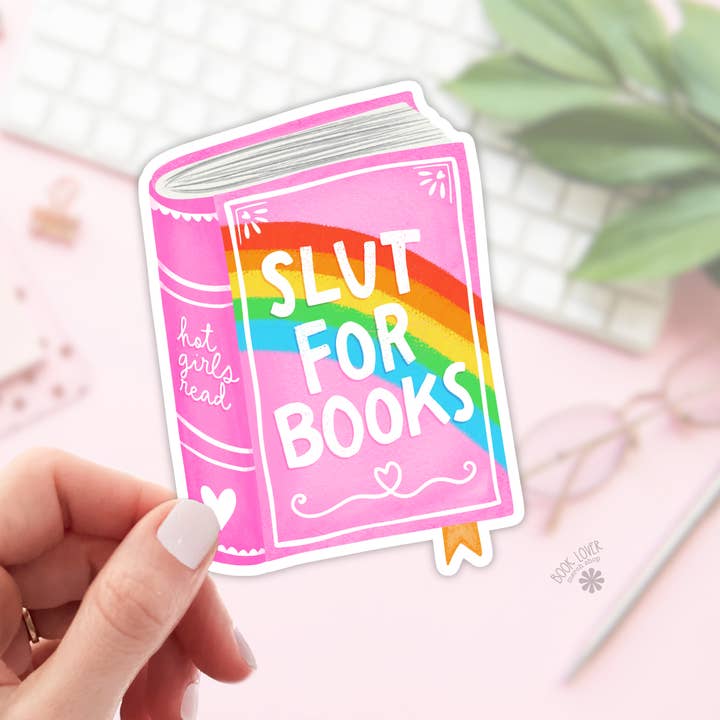 Slut For Books Stickers / Bookish Stickers / Book Lover Gift for wholesale by Book Lover Merch Shop