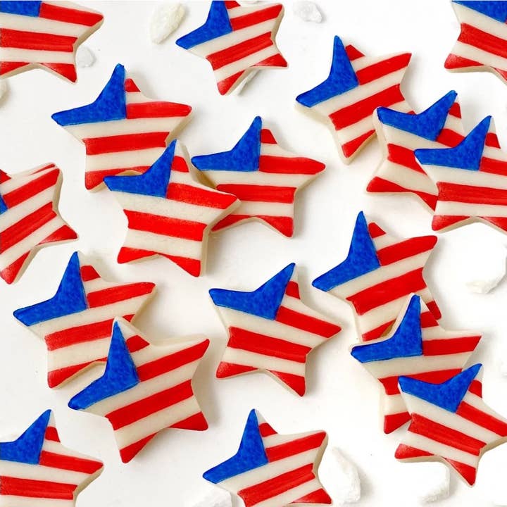 Gourmet Marsepein 4 juli USA Sterren & Strepen Snoep voor wholesale door marzipops