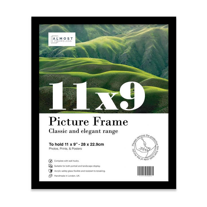Black 11x9 Picture Frame for wholesale by WholesaleFrames.co.uk