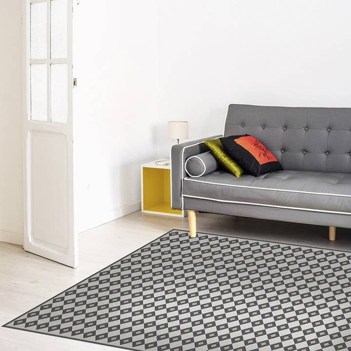 DAVANTI - Wholesale Floor Mat - Vintage Checkers Vinyl Mat