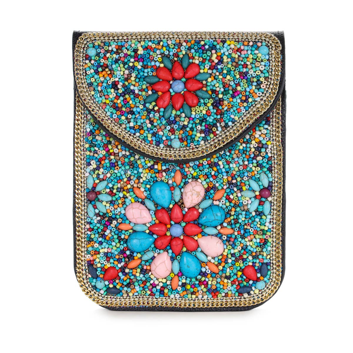 22 Tote - Vendita all'ingrosso Borsa a tracolla - Donna - Borsa a tracolla per cellulare in pelle vegana con perline11