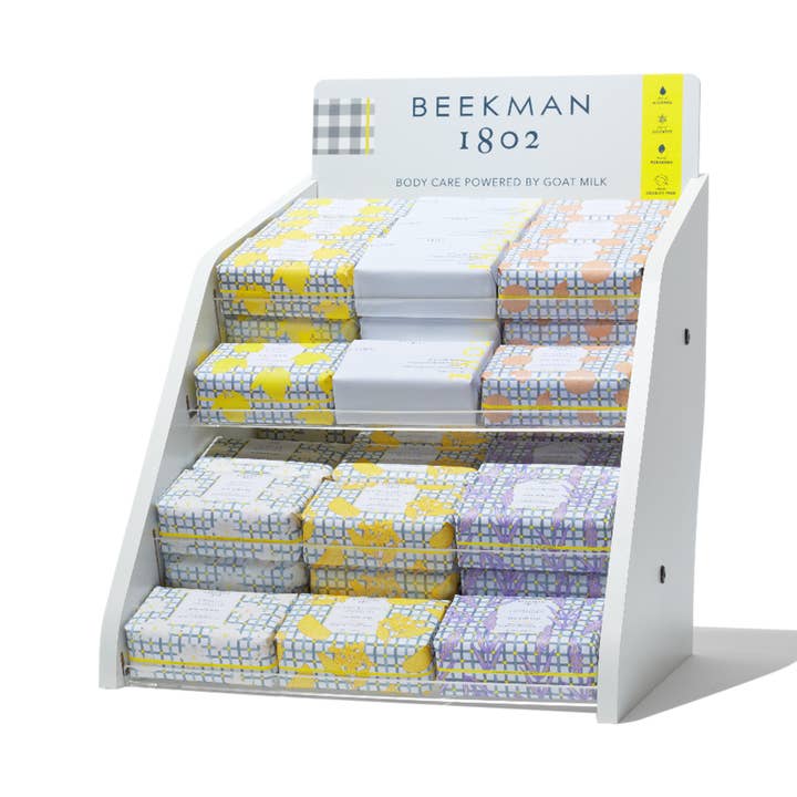 Tabletop 9 Oz Bar Soap Display w/Testers for wholesale by Beekman 1802
