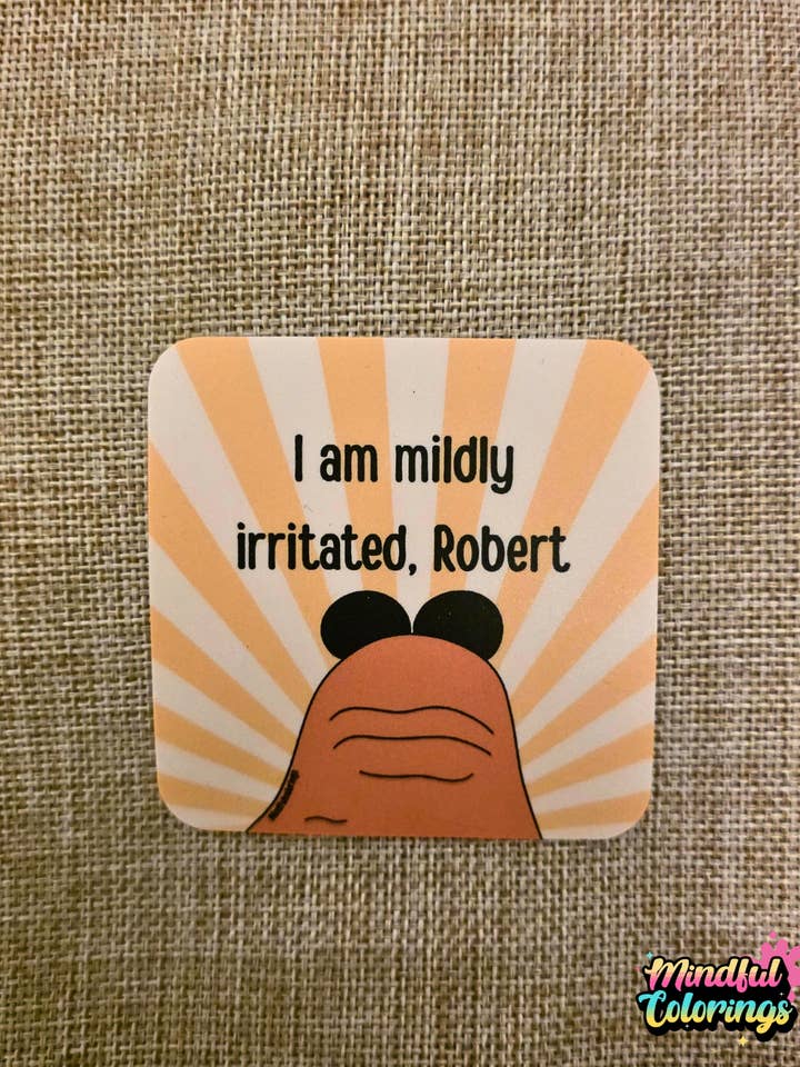 Sticker: Mildly Irritated for wholesale by Mindful Colorings