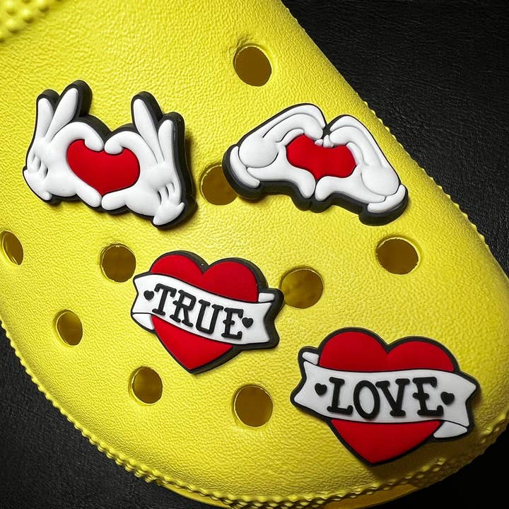 Pick your own TRUE LOVE Theme Design shoe charms JuliesDecalDesign Valentines Day Gift for wholesale by JuliesDecal