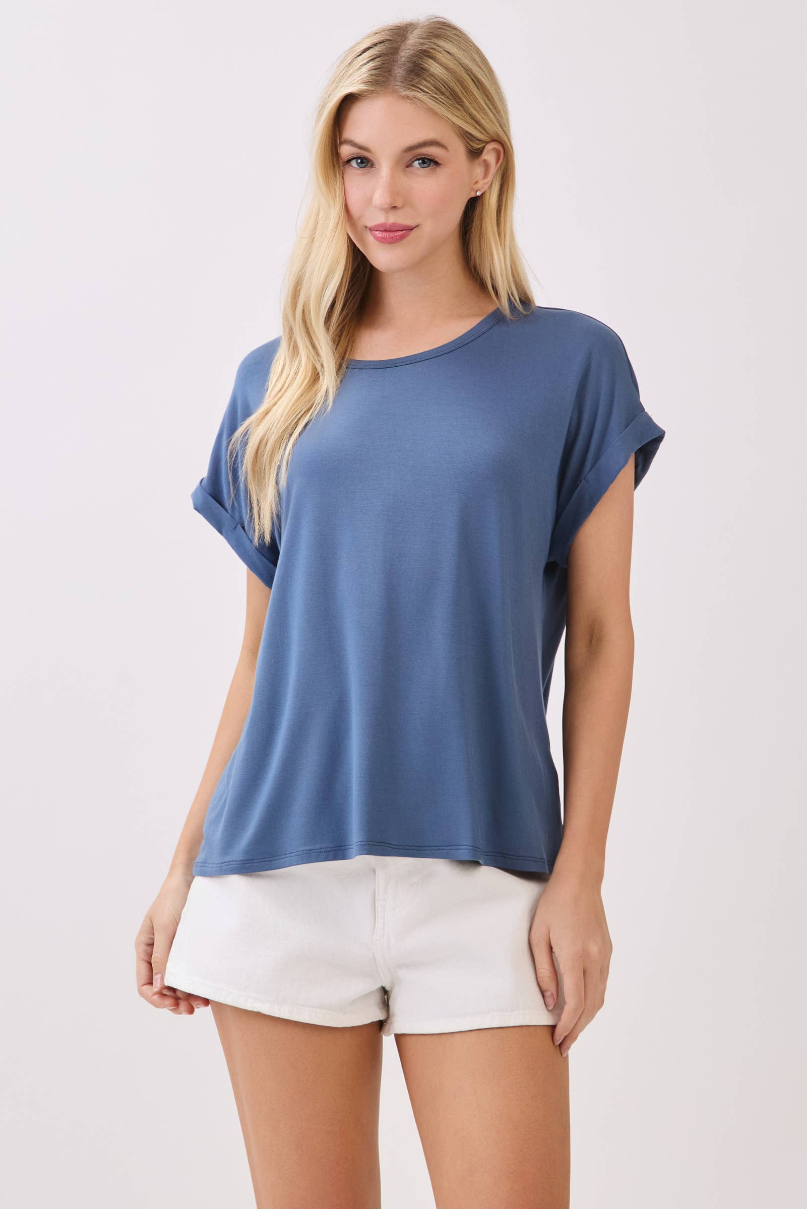 Final Touch - Vendita all'ingrosso Top in maglia - Donna - Top Girocollo in Modal Rayon - T310486