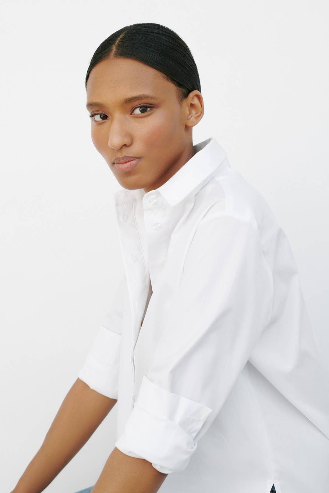 CAPSULE by Agnė Gilytė - Vente Chemise à col boutonné – femme - Chemise « FLORENCE » en coton de haute qualité8