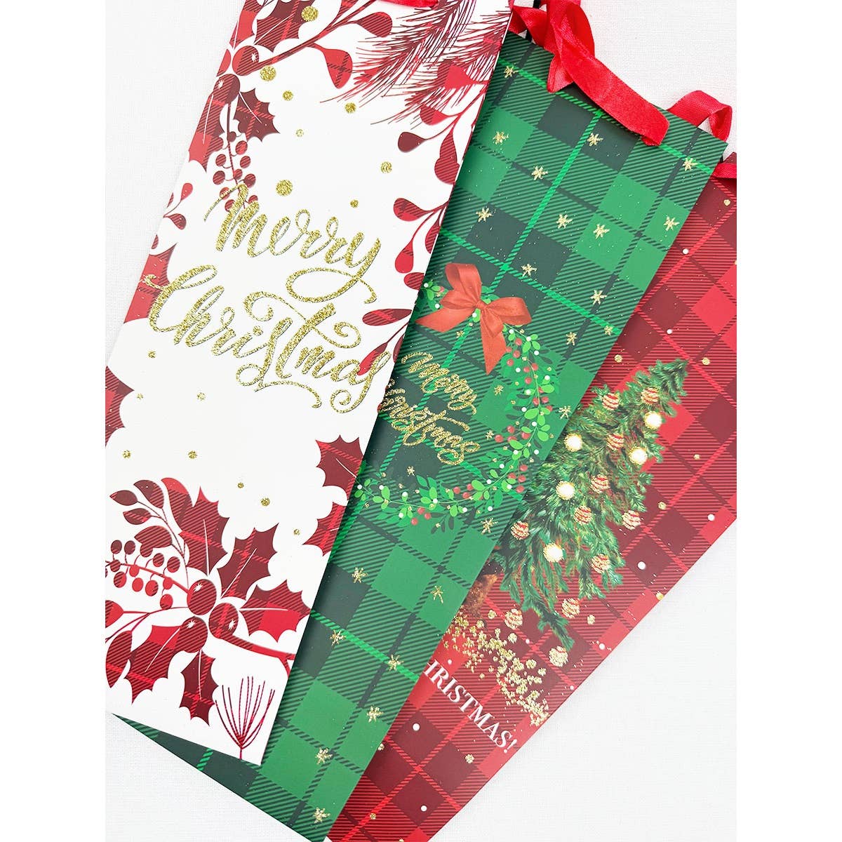 MÉLANGER LA COULEUR Sac cadeau à vin pailleté sur le thème de Noël en vente sur Faire7