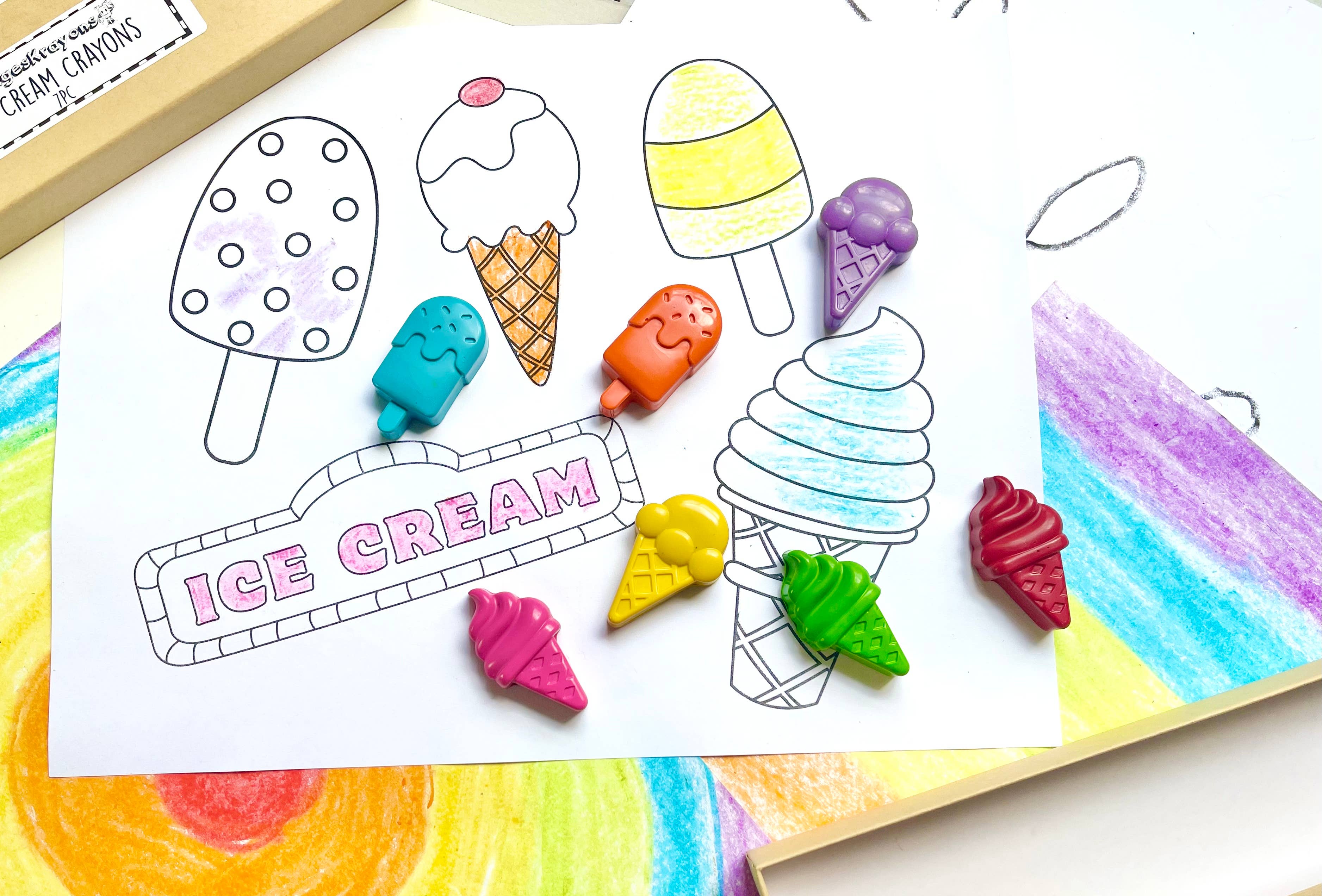 KagesKrayons - Wholesale Crayons - Kids & Baby - Ice Cream Crayons Gift Box6