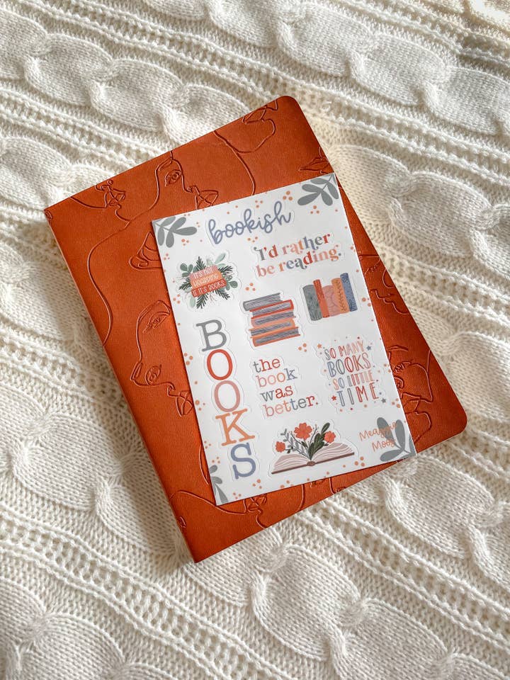 Bookish Sticker Sheet | Waterproof Stickers | Reader Sticker for wholesale by Meaggie Moos
