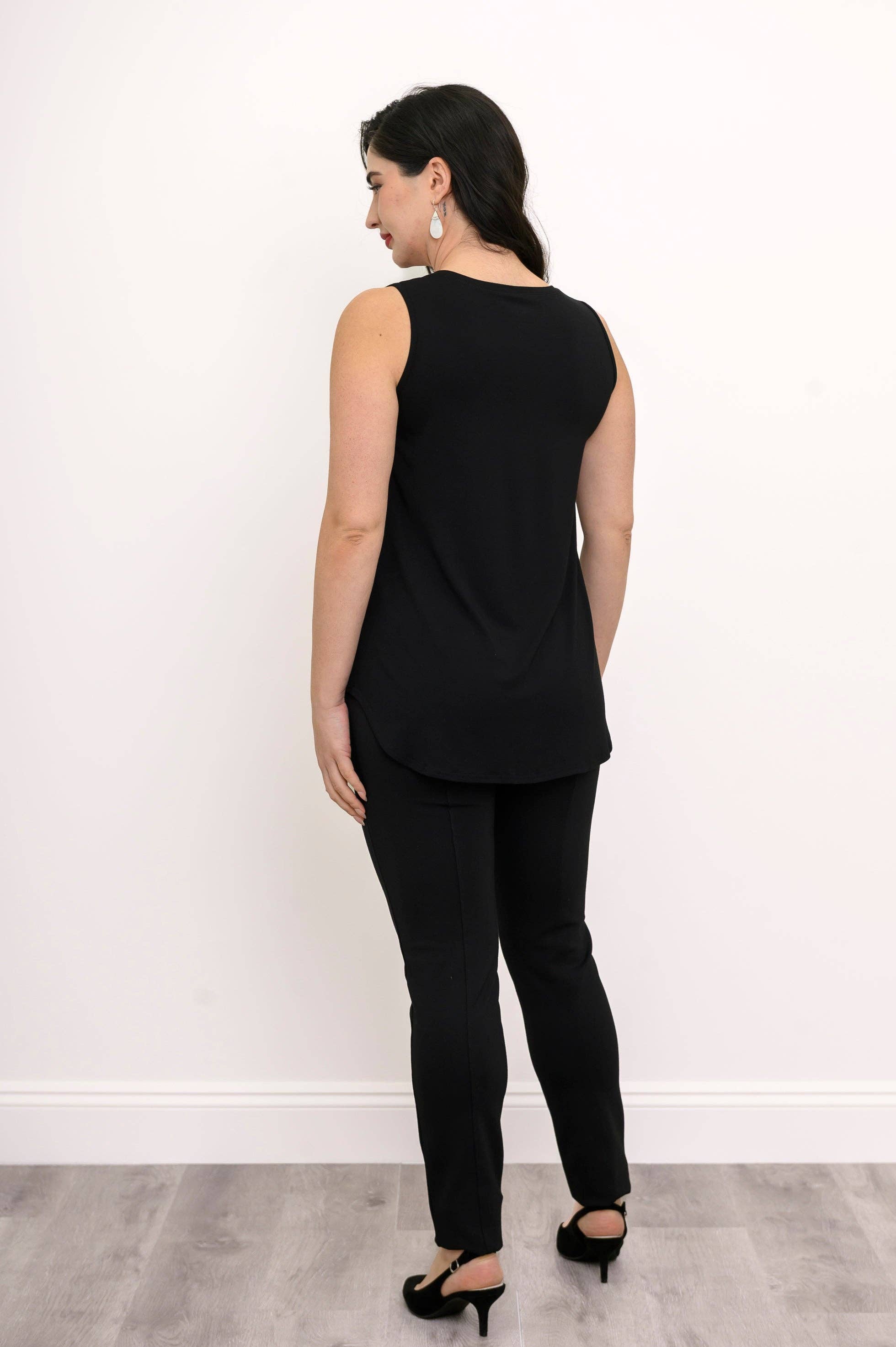 Blue Sky Clothing Co LLC – wholesale Tunic – Women’s – Jazz Tank, Black Diamond, Bamboo3