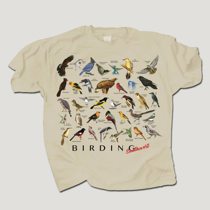Birding Southwest 100% HW bomuld voksen T-shirt for engroshandel hos Atlas Screen Printing