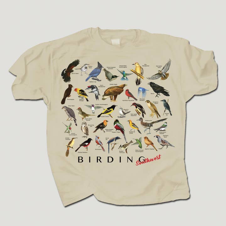 Camiseta Birding Southwest 100% algodón HW para adulto para venta al por mayor de Atlas Screen Printing