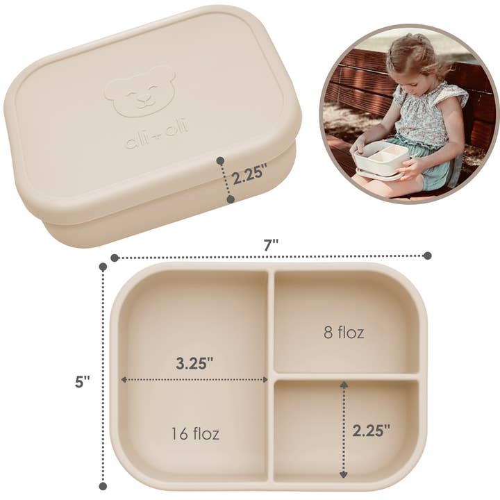 Ali+Oli - Wholesale Lunch Bag/Box - Kids - Ali+Oli Leakproof Silicone Bento Box (Coco) Back to School2