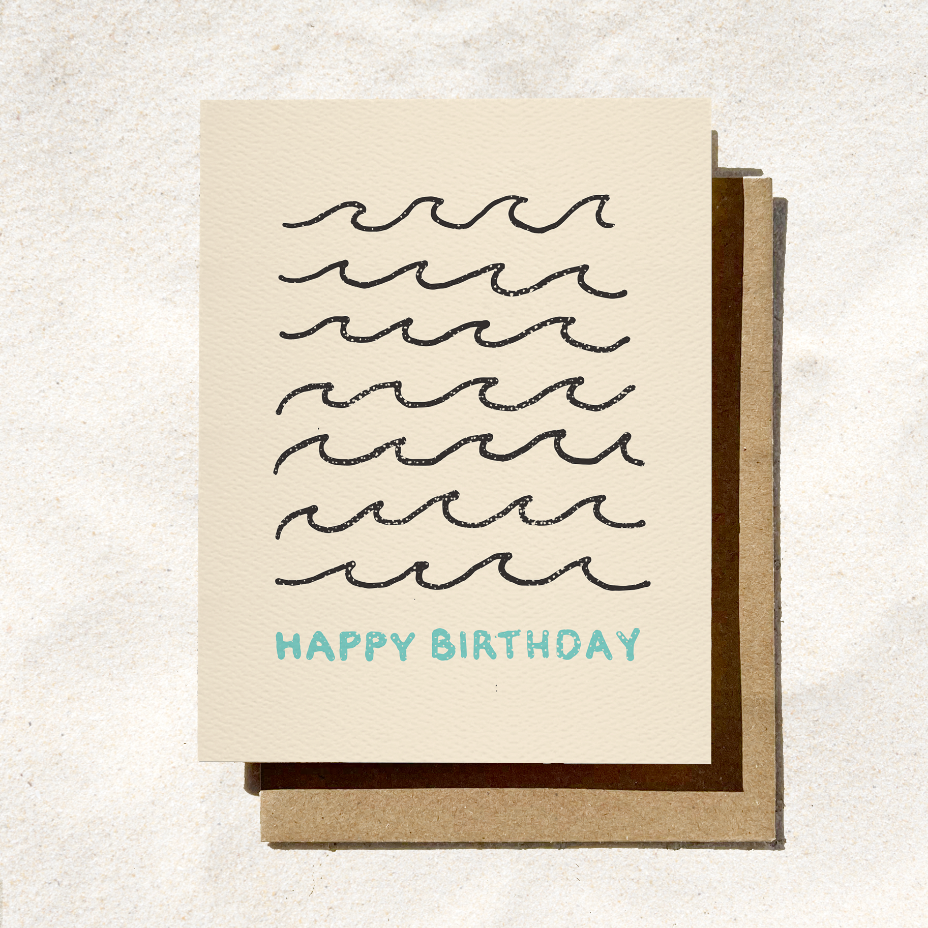 Daydream Prints - Wholesale Birthday Card - Happy Birthday Wave Card | California Card | Surf Aesthetic5