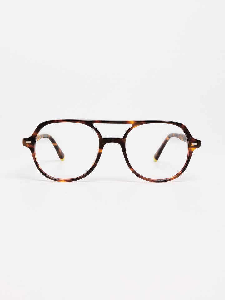 Montures Optiques Bicolores Vintage Écaille de Tortue / Orange pour la vente par TIWI