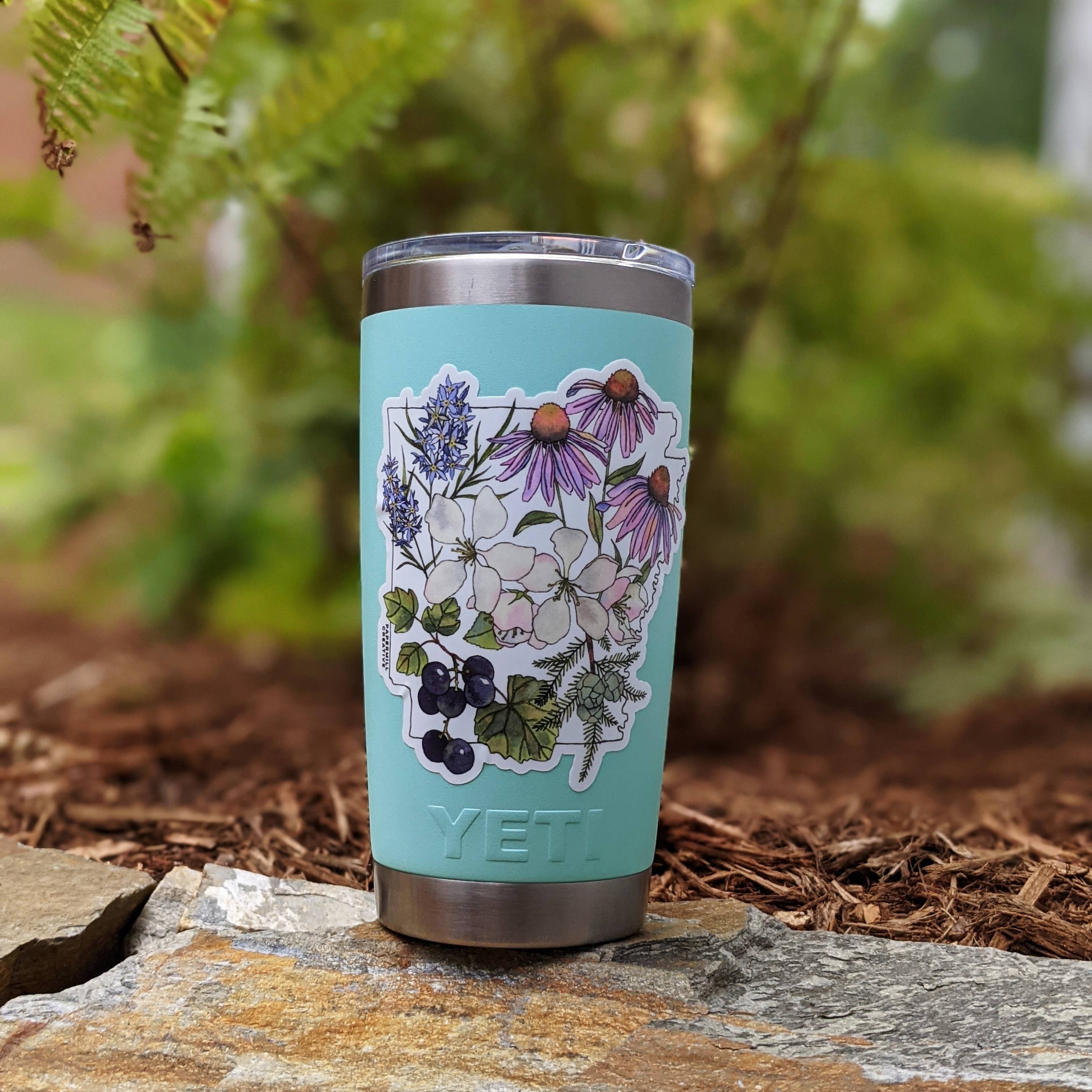 Papermill Creative - Wholesale Sticker - Arkansas Watercolor Botanicals vinyl sticker2