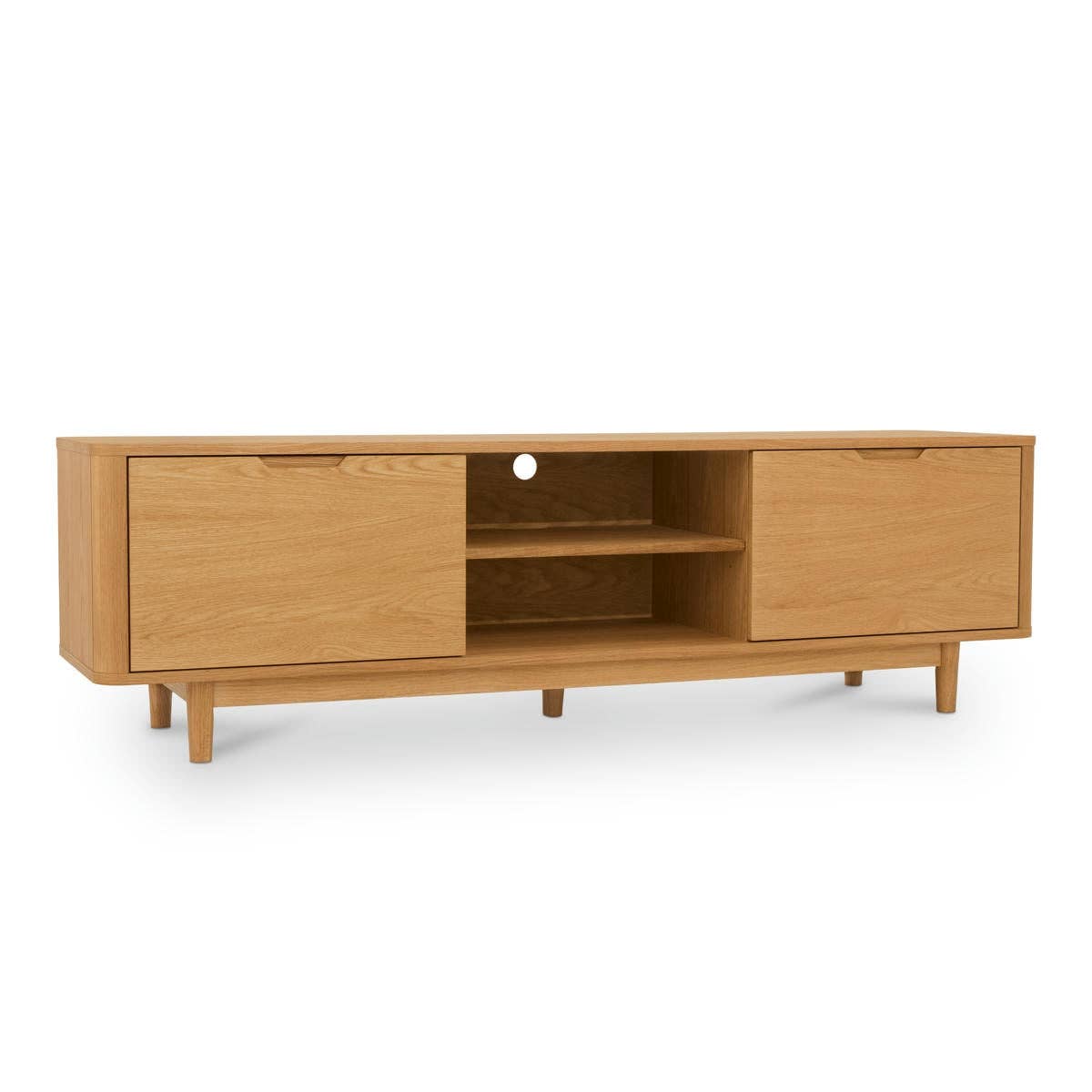 Furnhouse – wholesale Konsolbord – Nyborg TV-bänk med 2 dörrar i naturlig olja3