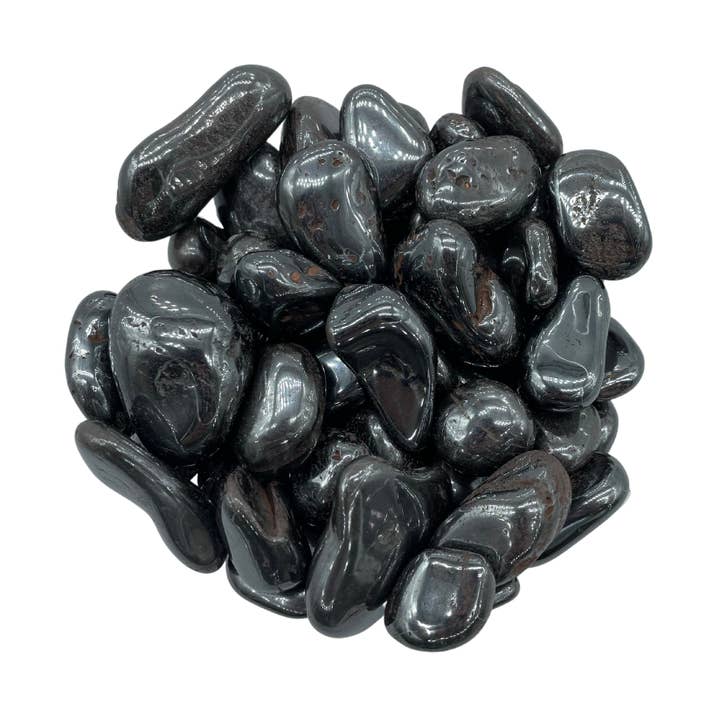 Hematite Tumbled Stone 1LB for wholesale by Botanica Luz Del Dia Inc
