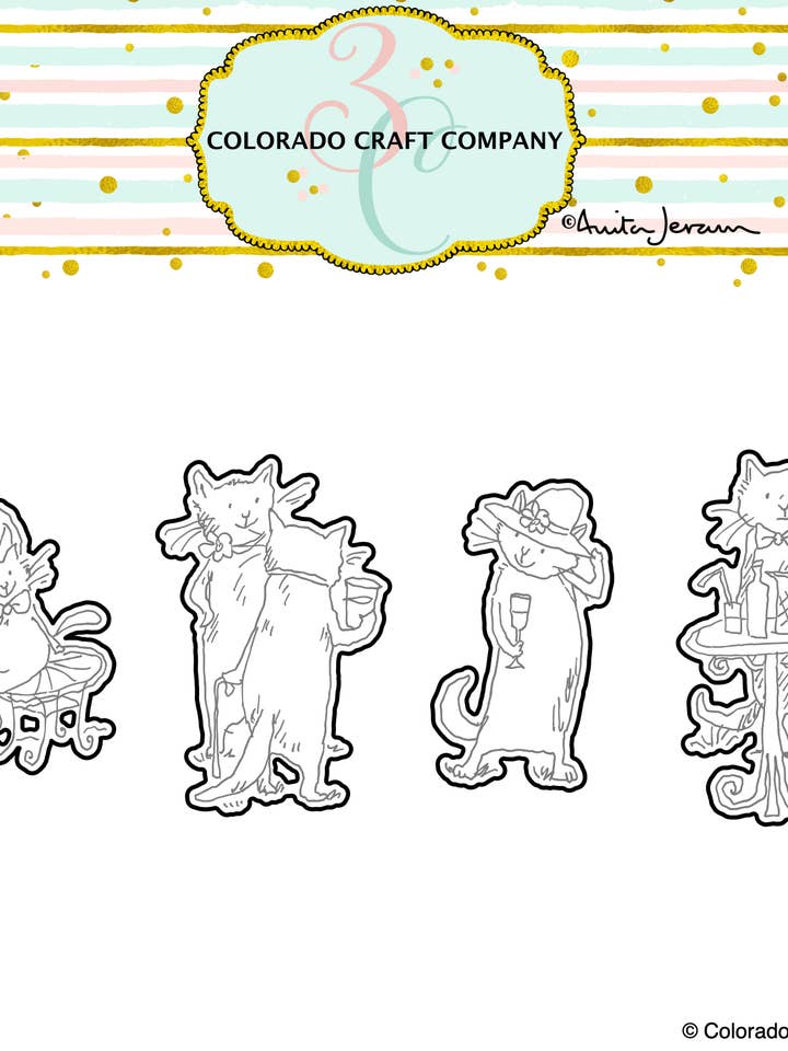 AJ657-D Anita Jeram ~ Gartenparty stirbt für den Großhandel von Colorado Craft Company