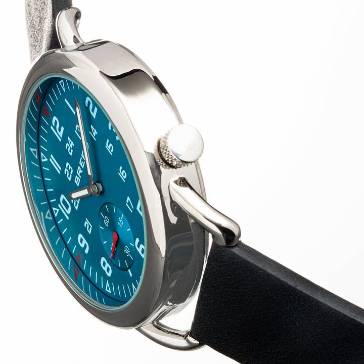 Breed - Wholesale Wrist Watch - Men's - Breed Regulator Leather-Band Watch with Second Sub-Dial