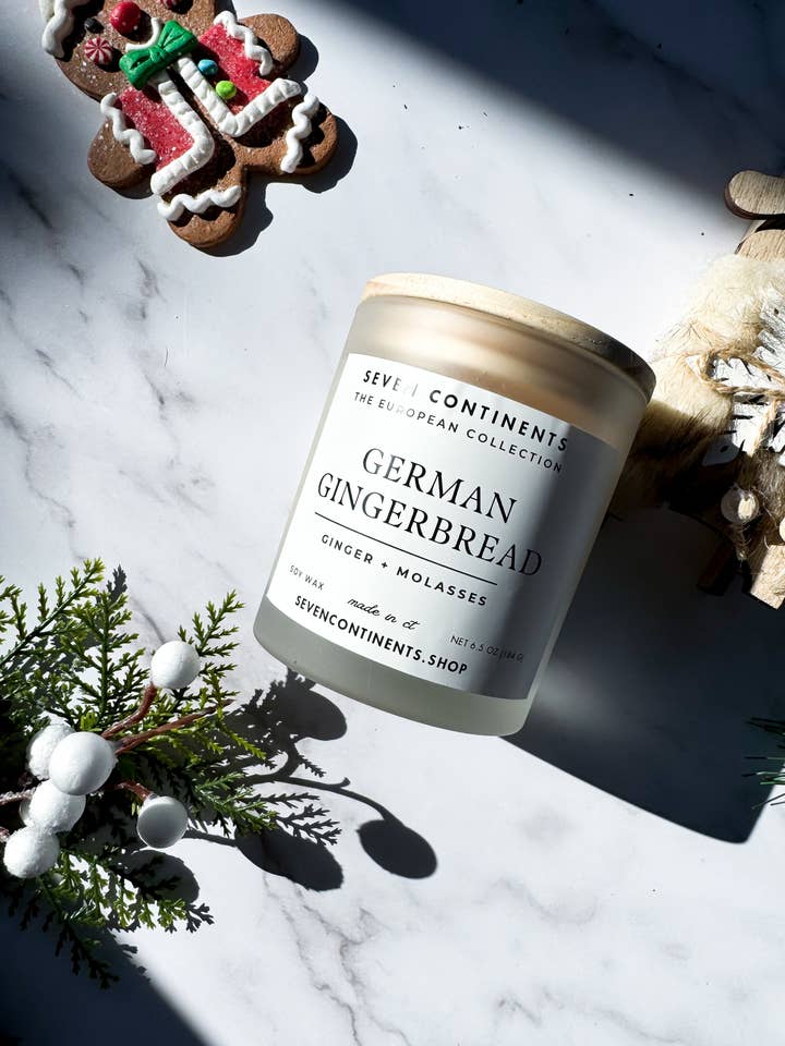 German Gingerbread Soy Wax Candle for wholesale by Seven Continents