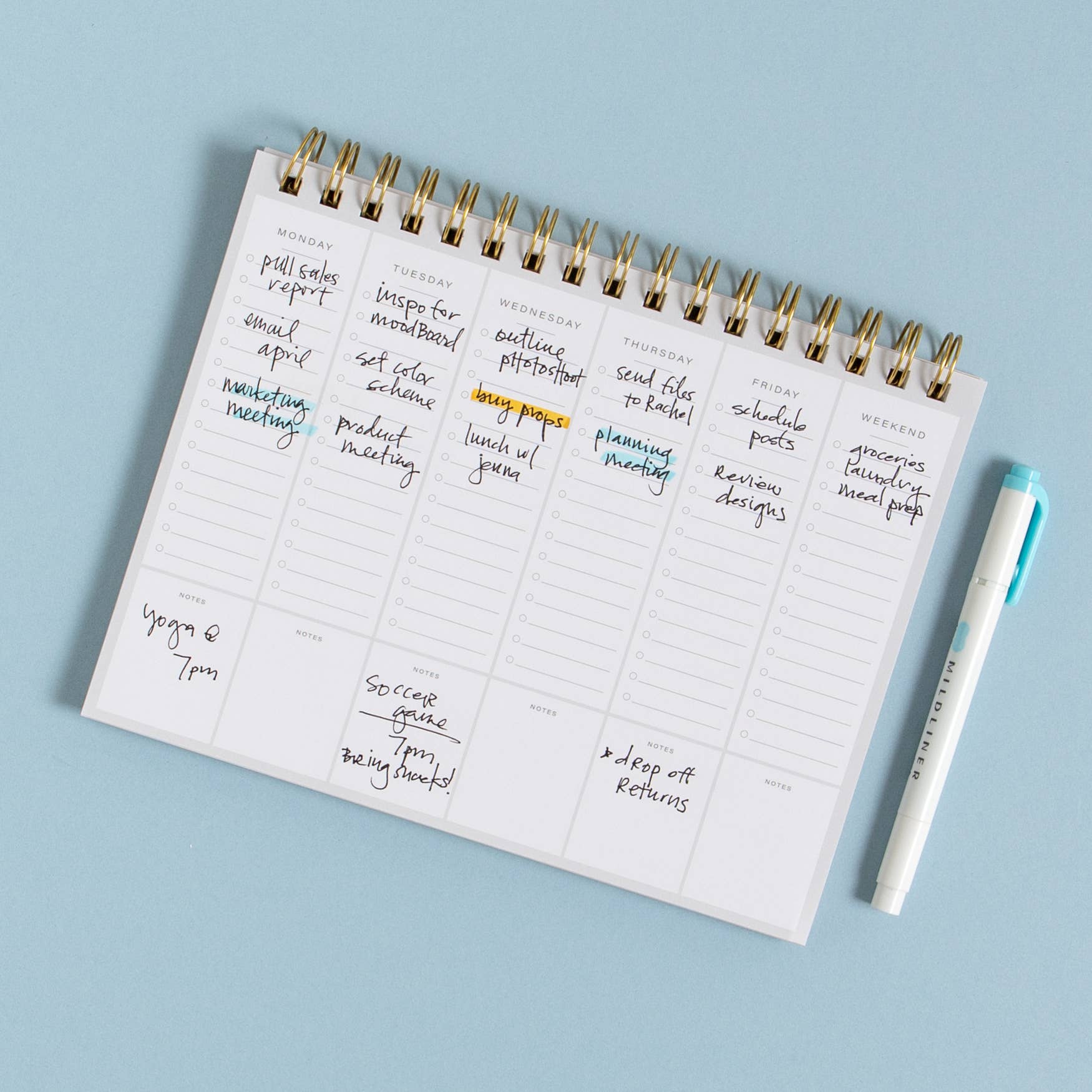 Studio Calico - Wholesale Planner - Spiral Weekly Planner1