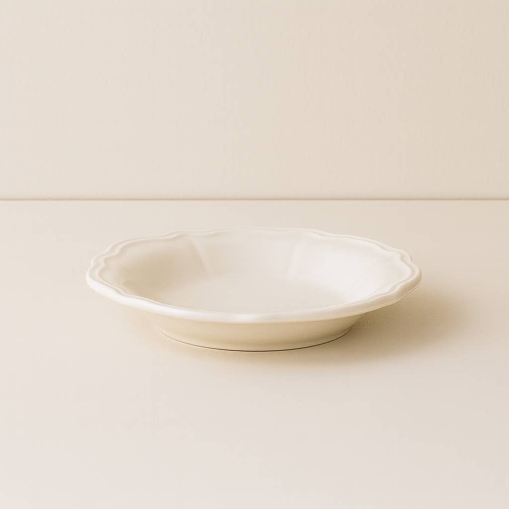 Novastyl - Wholesale Dinner Plate - Charlotte deep plate 22cm white stoneware0