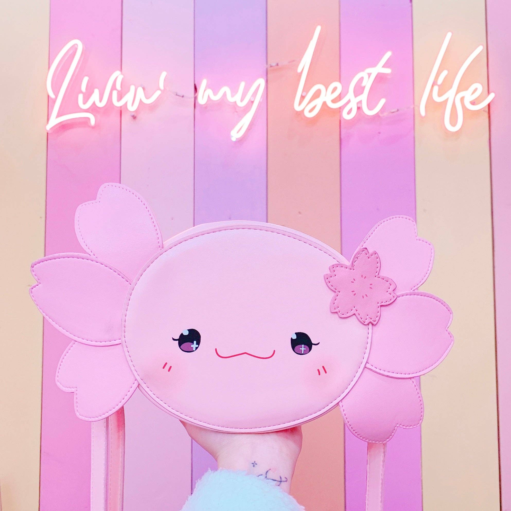 Agi Jagi Shop - Wholesale Crossbody Bag - Women's - Agi the Axolotl Crossbody Purse3