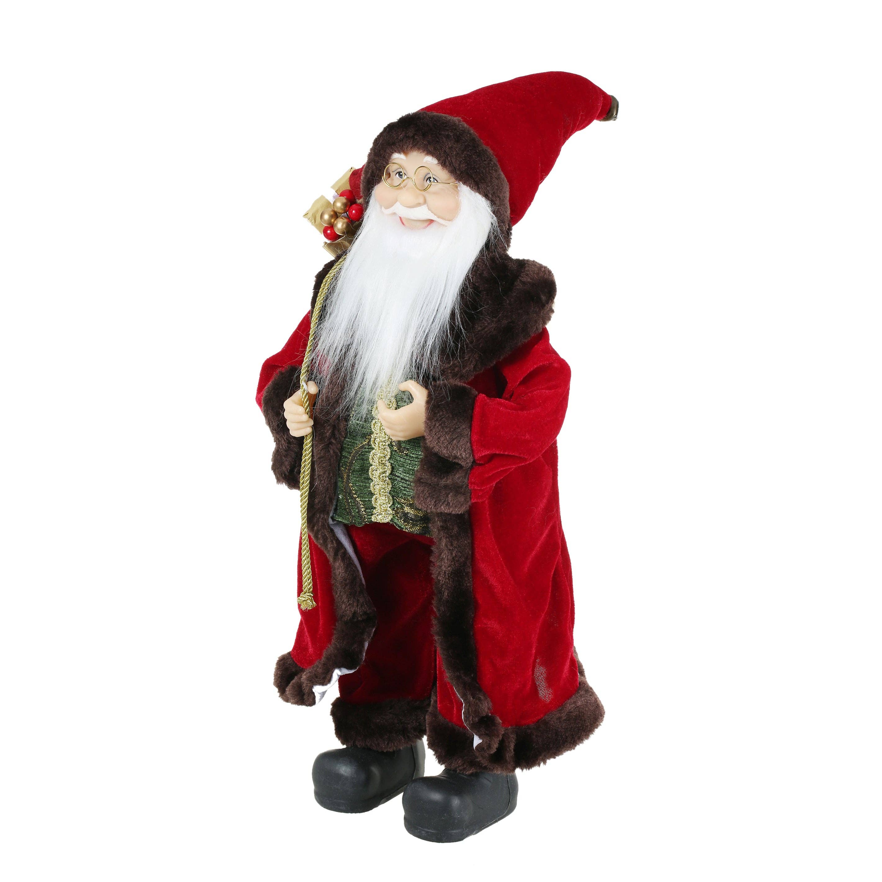 SINT - Wholesale Christmas Decoration - SINT 18 Inch Christmas Standing Santa Claus Doll Statue Figurine Ornament14