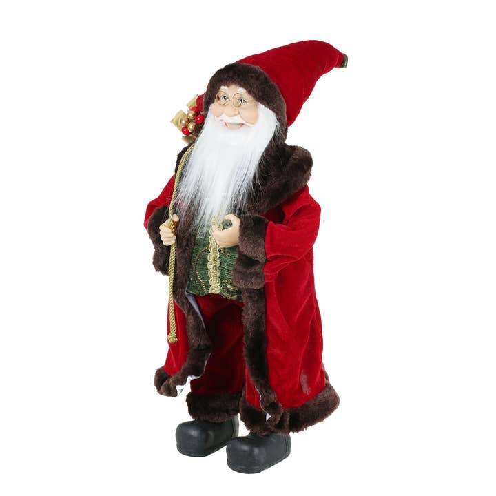 SINT - Wholesale Christmas Decoration - SINT 18 Inch Christmas Standing Santa Claus Doll Statue Figurine Ornament14
