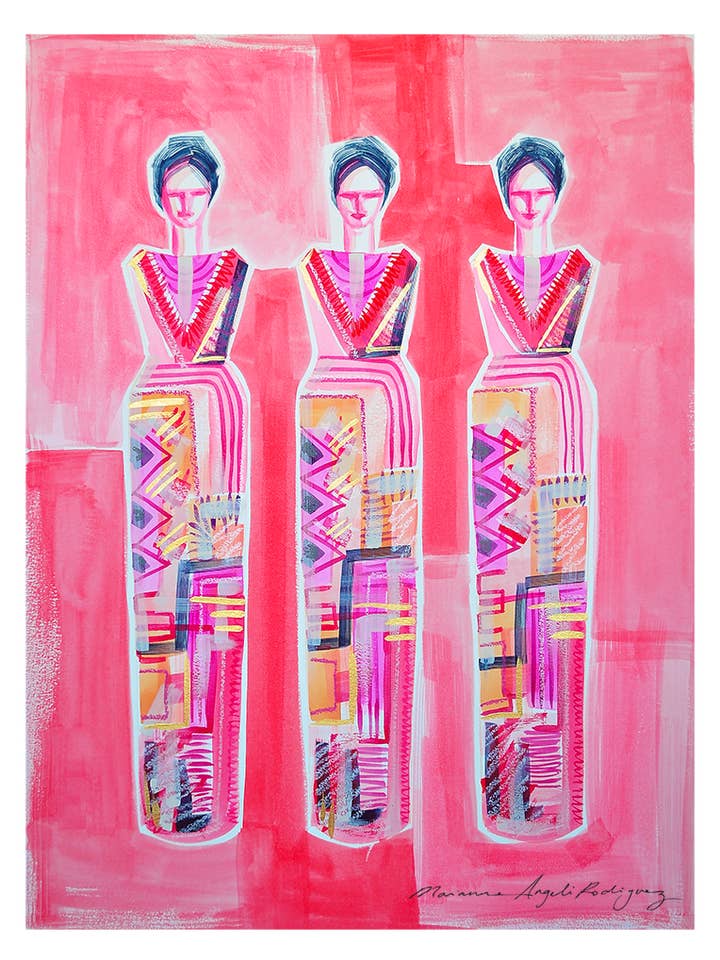 PASSION DECO TRIPLE GODDESS PRINT for wholesale by Marianne Angeli Rodriguez Gallery