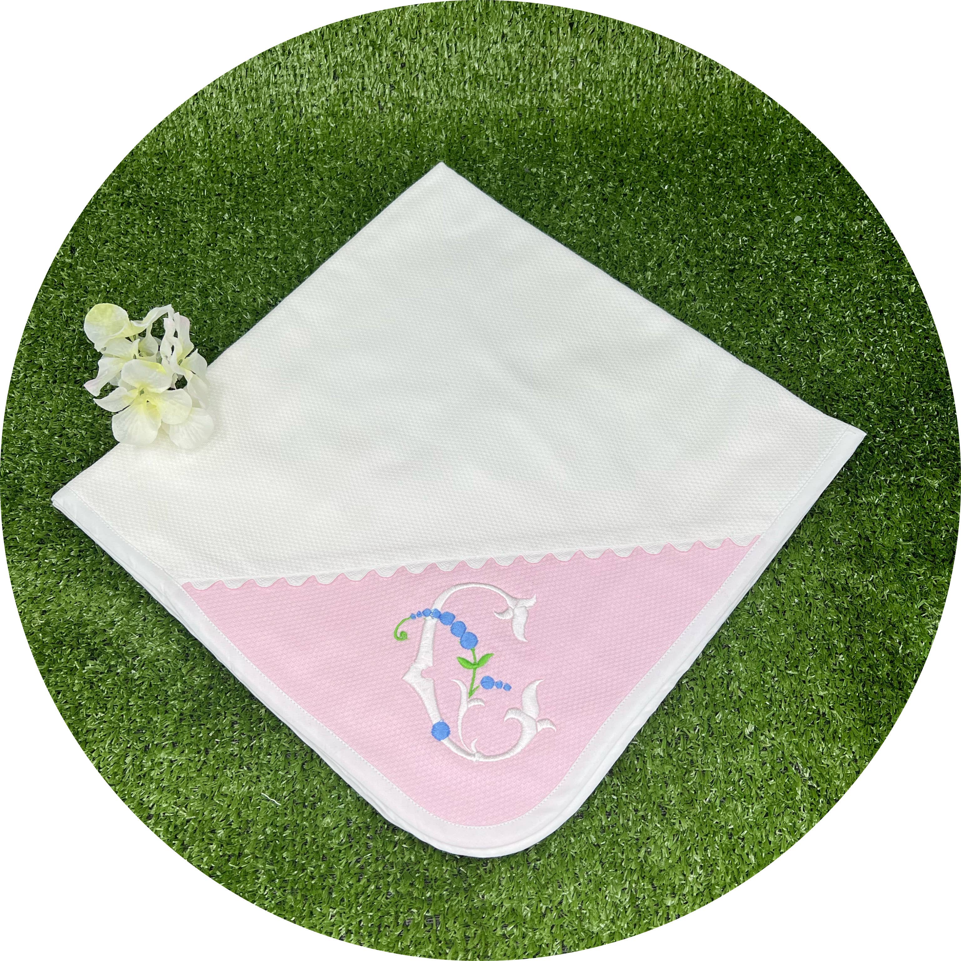 THE ROYALTY COLLECTION - Wholesale Slabbetje - Baby - Roze katoenen piqué-collectie met bies13