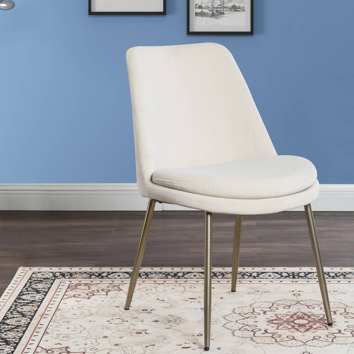 HOMYCASA DESIGN INC - Wholesale Chair - Modern Velvet Dining Chair- Gold Legs-Beige14
