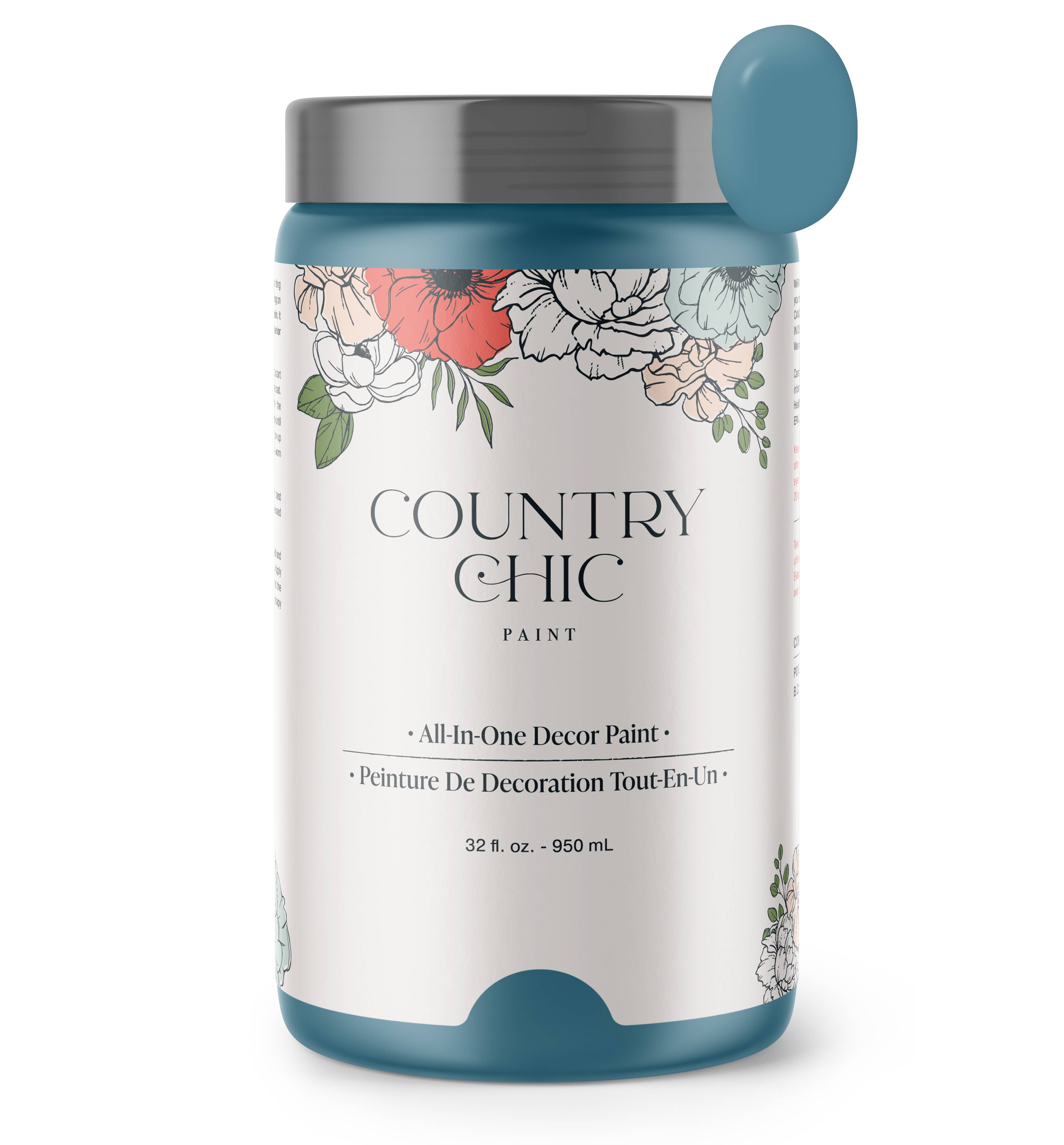 Country Chic Paint - Wholesale Furniture Wax/Paint - Tide Pool - Chalk Style Paint for Furniture & Home Decor1