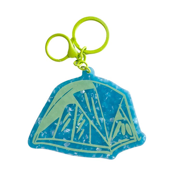 Tent Charm Keychain for wholesale by Wild Lettie