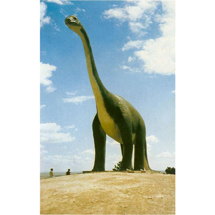 Found Image Press - Wholesale Postcard - Postcard RS-111 Cement Brontosaurus