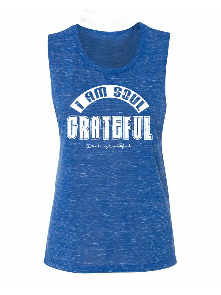 Tanque muscular fluido I AM Soul Grateful para venta al por mayor de Soul Grateful
