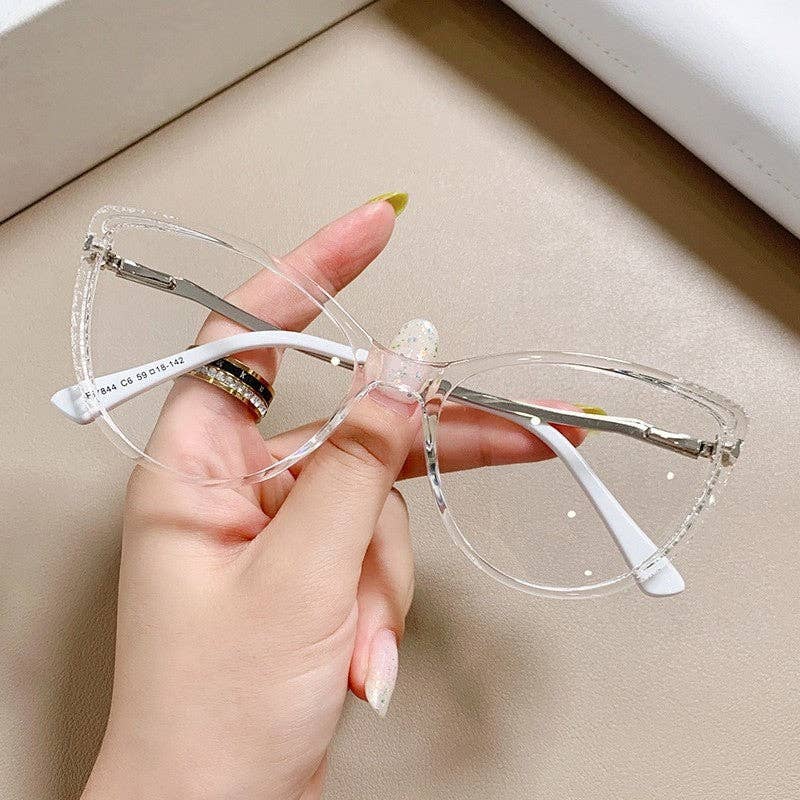 FurDecoration - Wholesale Eyeglasses - Women's - Stylish TR90 Metal Pin Computer Glasses4