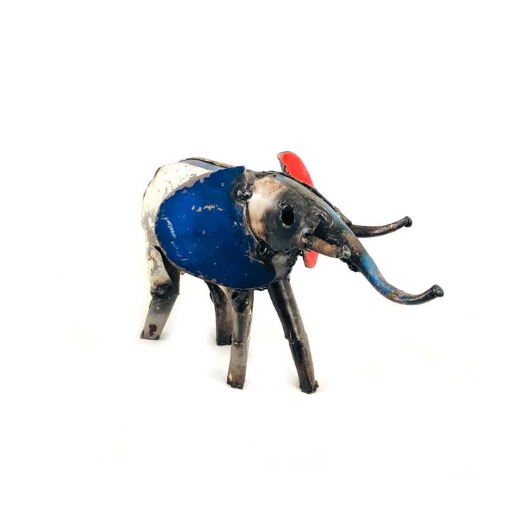 Mbare Home + Gift – wholesale Skulptur – Afrikansk elefant återvunnen metall
