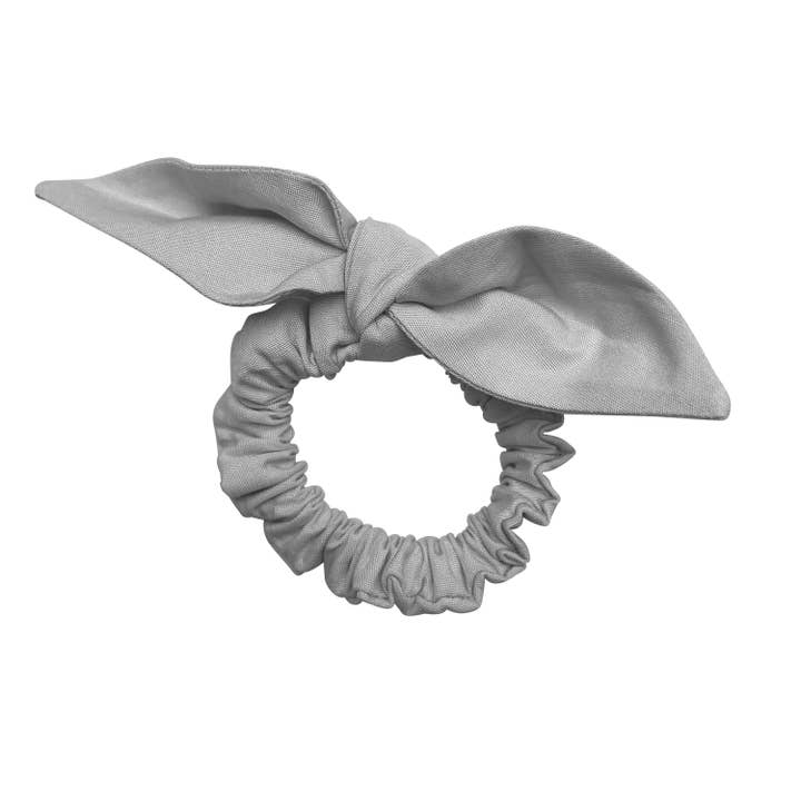 Kids scrunchie soft grey for wholesale by La Fillette Accessories