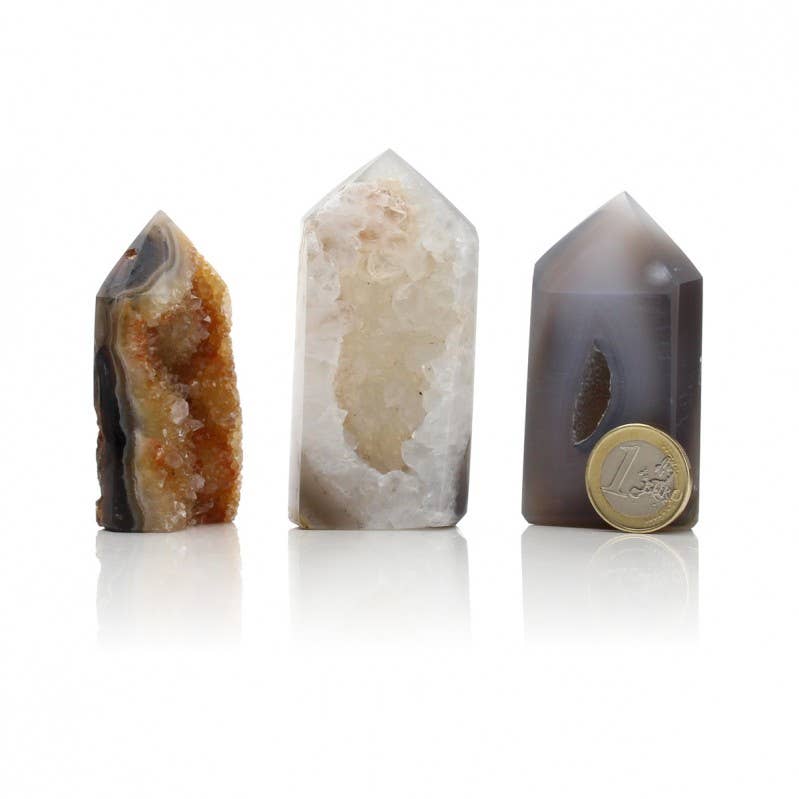 UniArt - Wholesale Spiritual Stone/Crystal - Agate points with crystallization, 300-gram lot5