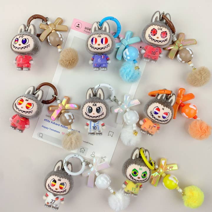 Edición Limitada 2025 Serie Copa del Mundo Llavero Labu, vacaciones para venta al por mayor de Lilyrosy(Duty free)