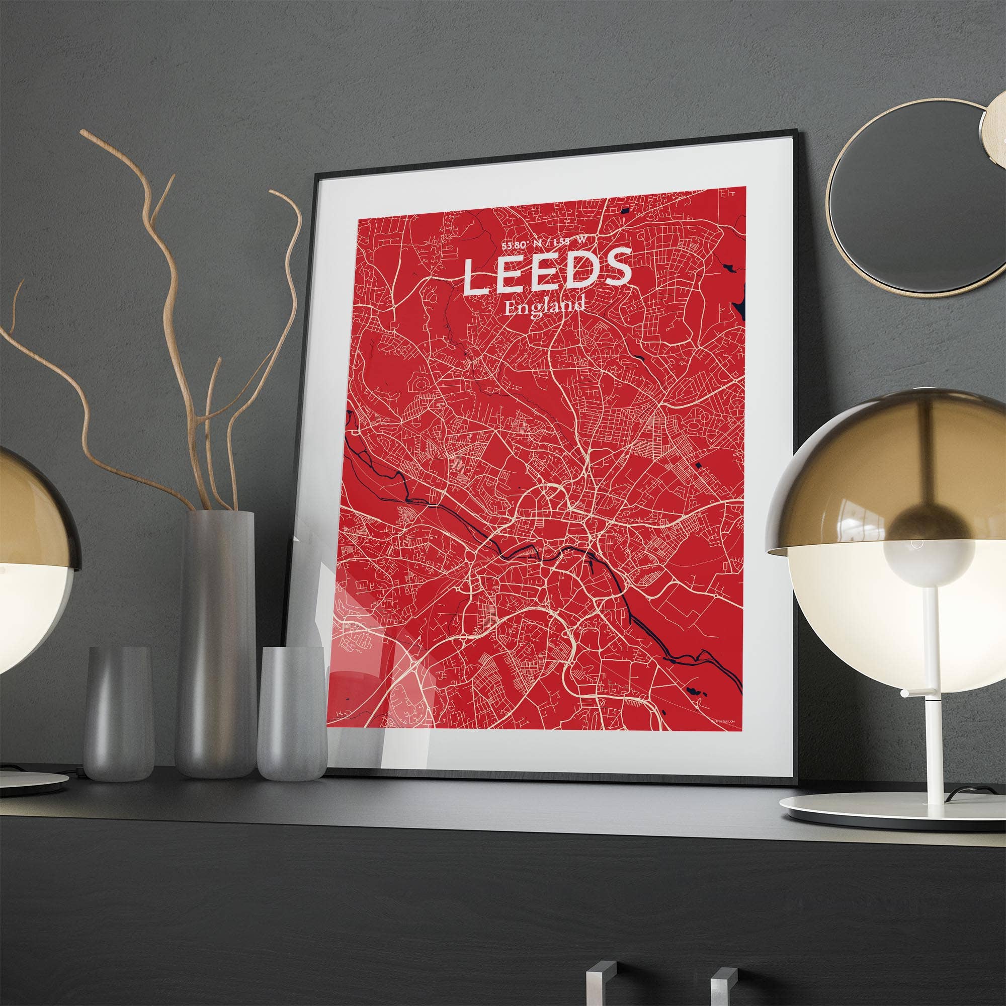 OurPoster.com – wholesale Poster – Leeds karta affisch129