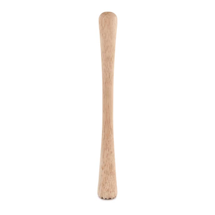 Pilonneur en bois naturel Smash avec base dentelée pour la vente par TRUE