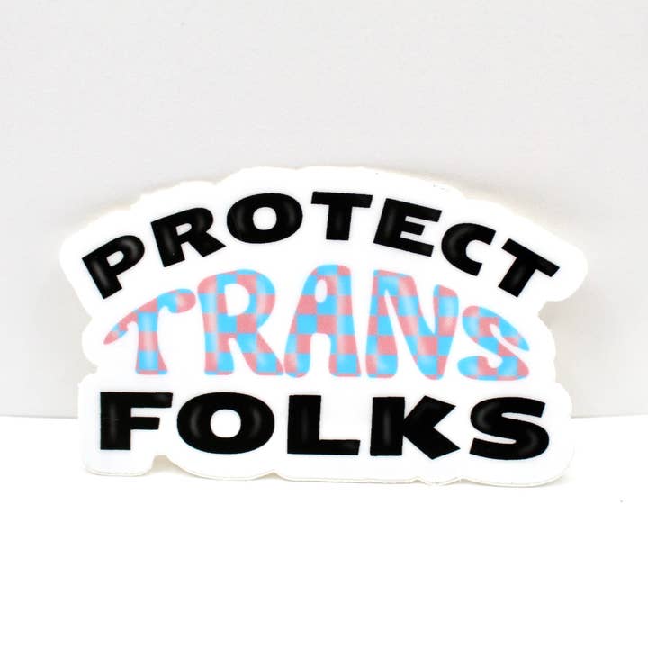 Skydda transpersoner-klistermärke för wholesale av Crowded Cat Studio