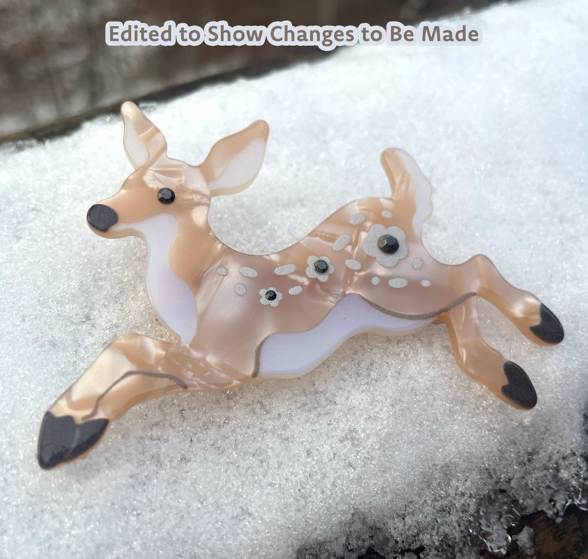 Cambrasine - Wholesale Hair Clip - Women's - Leaping Fawn Hair Barrette2