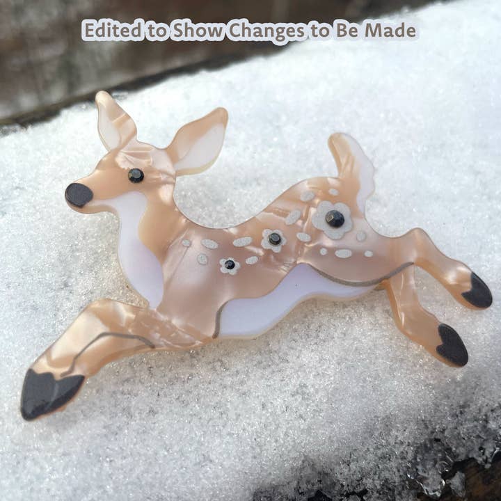 Cambrasine - Wholesale Hair Clip - Women's - Leaping Fawn Hair Barrette2