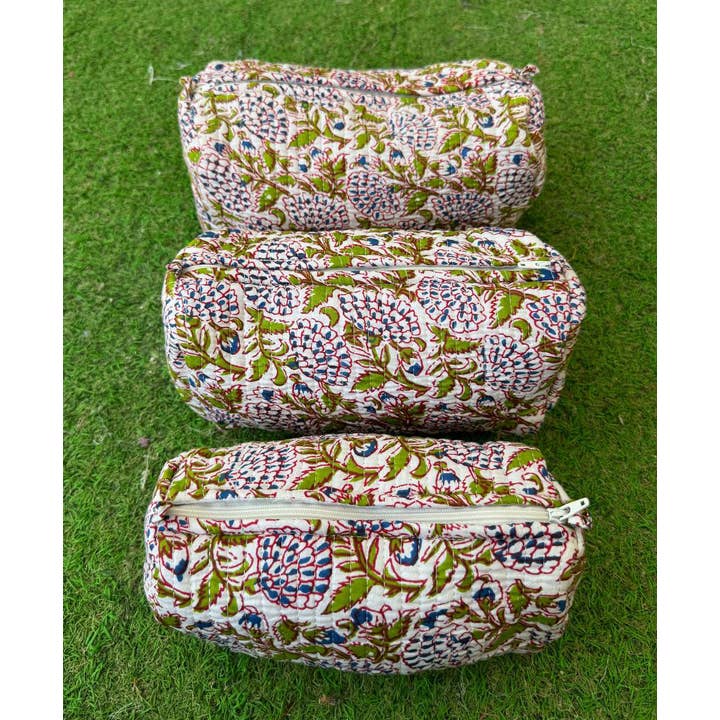 Bhawana Handicrafts - Wholesale Make-up/cosmetic bag - Toiletry Bag Cotton Bag Cosmetic Bag Block Print Makeup Bags4