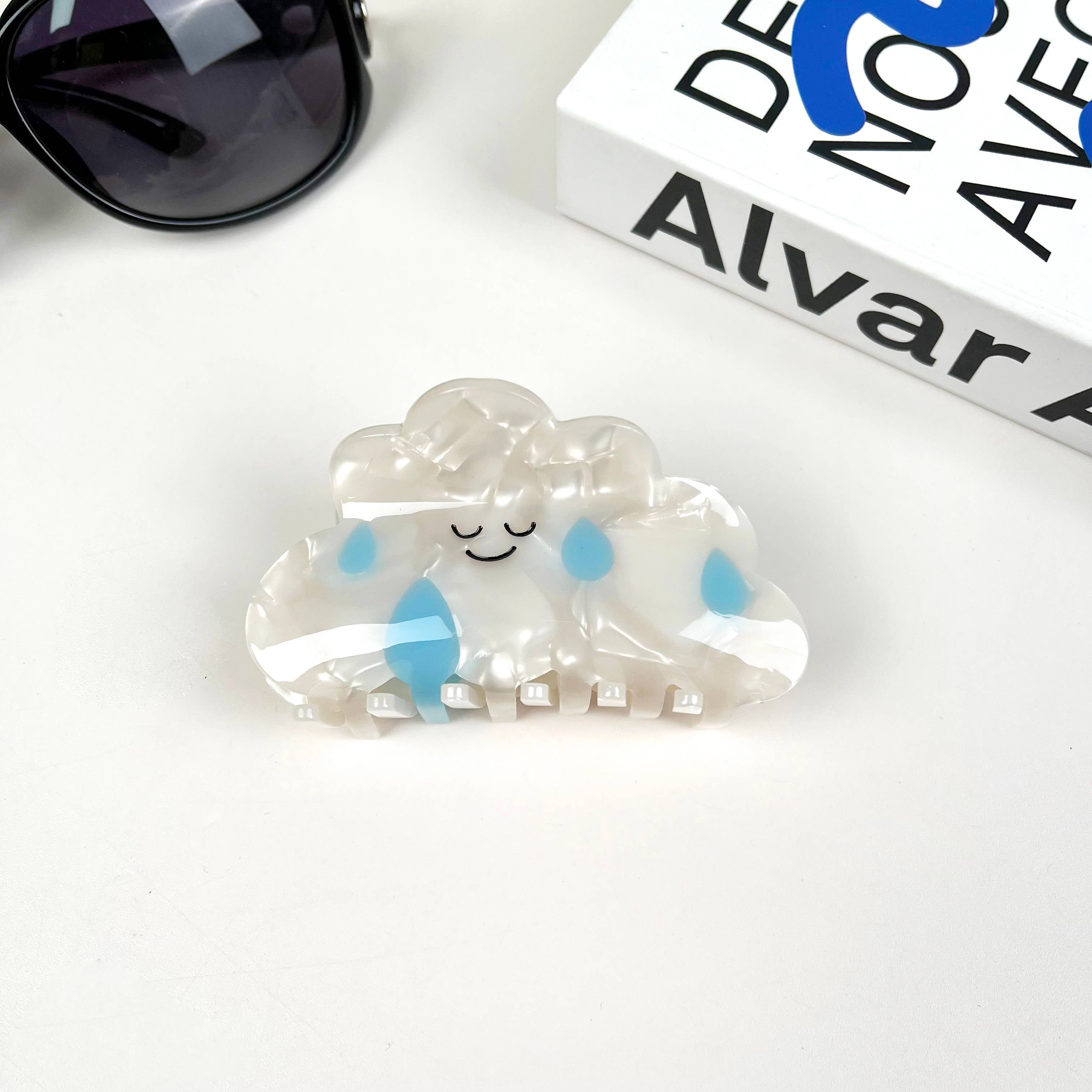 TheDivaSoap - Wholesale Hair Clip - Women's - Acetate Cute Cartoon Cloud Hair Clip Cartoon Claw Clips5